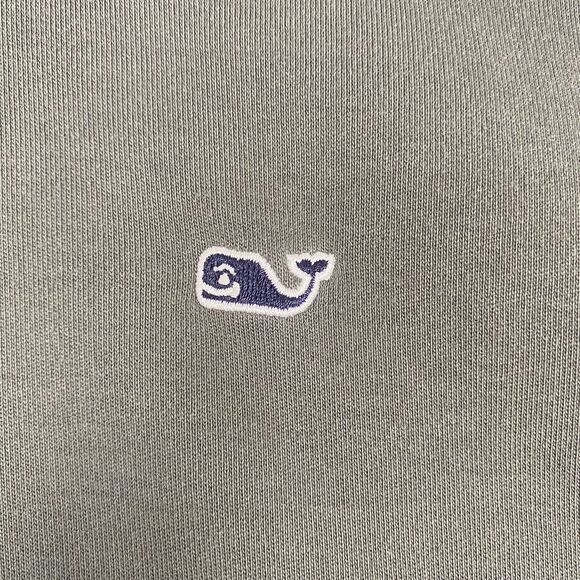 Vineyard Vines Pullover Mens Large Gray‎ Sweater 1/4 Zip Cotton Jacket Stretch - Picture 4 of 16